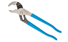 Channellock 10" V-Jaw Tongue & Groove Plier has a unique v jaw design that creates more points of contact on round stock & tubing. Laser-hardened teeth to provide a better, longer lasting grip. Channelock Model 432. Professional non-slip channellocks. adjustable 10" tongue and groove plier. Made in USA.