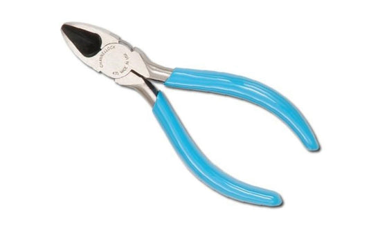 Channellock 5" Diagonal Cutters. Wire cutter on plier. Vinyl blue comfort grips. Model 435.   Made in USA.
