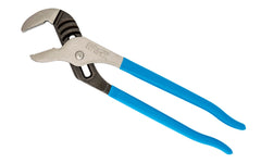 Channellock 12" Straight Jaw Tongue & Groove Plier is built to last with a Permalock fastener to eliminate nut & bolt failure. Laser-hardened teeth to provide a better, longer lasting grip. Channelock Model 440. 025582301673. Professional non-slip channellocks. adjustable tongue and groove plier. Made in USA.