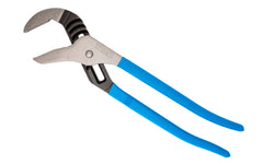 Channellock 16-1/2" Straight Jaw Tongue & Groove Plier is built to last with a Permalock fastener to eliminate nut & bolt failure. Laser-hardened teeth to provide a better, longer lasting grip. Channelock Model 460. 025582301970. Professional non-slip channellocks. adjustable tongue and groove plier. Made in USA.