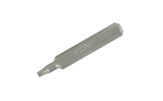 High quality Wiha Pentalobe Micro Bit made out of special high performance CRM-72 Tool Steel. 4 mm hex shank. 28 mm overall length (1-1/8" length). Available in PL1, PL2, PL3, PL4, PL5, & PL6 sizes.   Made in Germany.