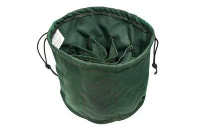 Klein Tools Canvas Drawstring Bag with 10 Compartments. Transfer your tools safely & securely with this roomy canvas drawstring bag. Ten compartments to hold & organize small parts. Made in USA.