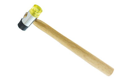 A basic & economy 8 oz small dual-head mallet hammer. The light 8 ounce weight is ideal for delicate tasks. Wood handle. Made by SE.