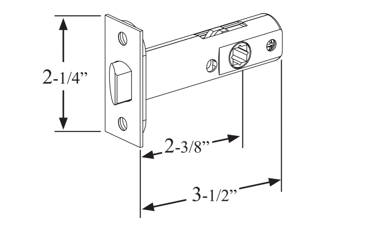 Classic Spring Latch For Doors Passage 2 3 8 Backset Hardwick Sons classic-spring-latch-for-doors-passage-2-3-8-backset-hardwick-sons
