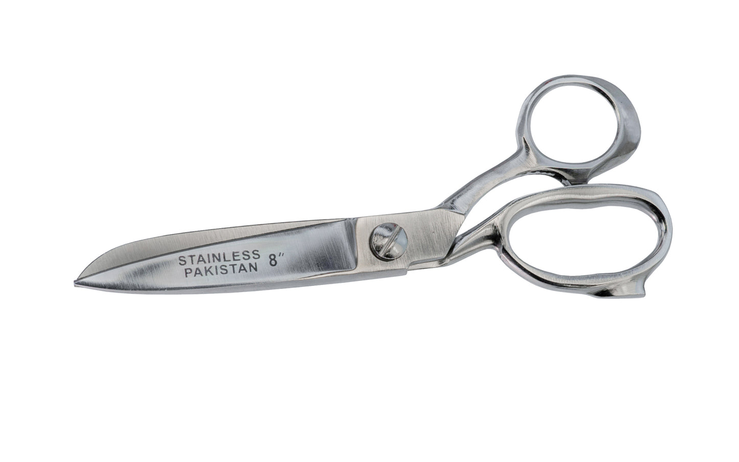 8" Stainless Steel Heavy Duty Scissors. Chrome finish. Made by SE.