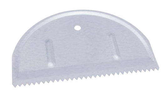 This Marshalltown contractor-grade QLT Notched Spreaders are made of galvanized material to prevent rust. V shaped notched patterns. Made in the USA with Global Materials. 3/16" V-Notched Spreader.  Made in USA.