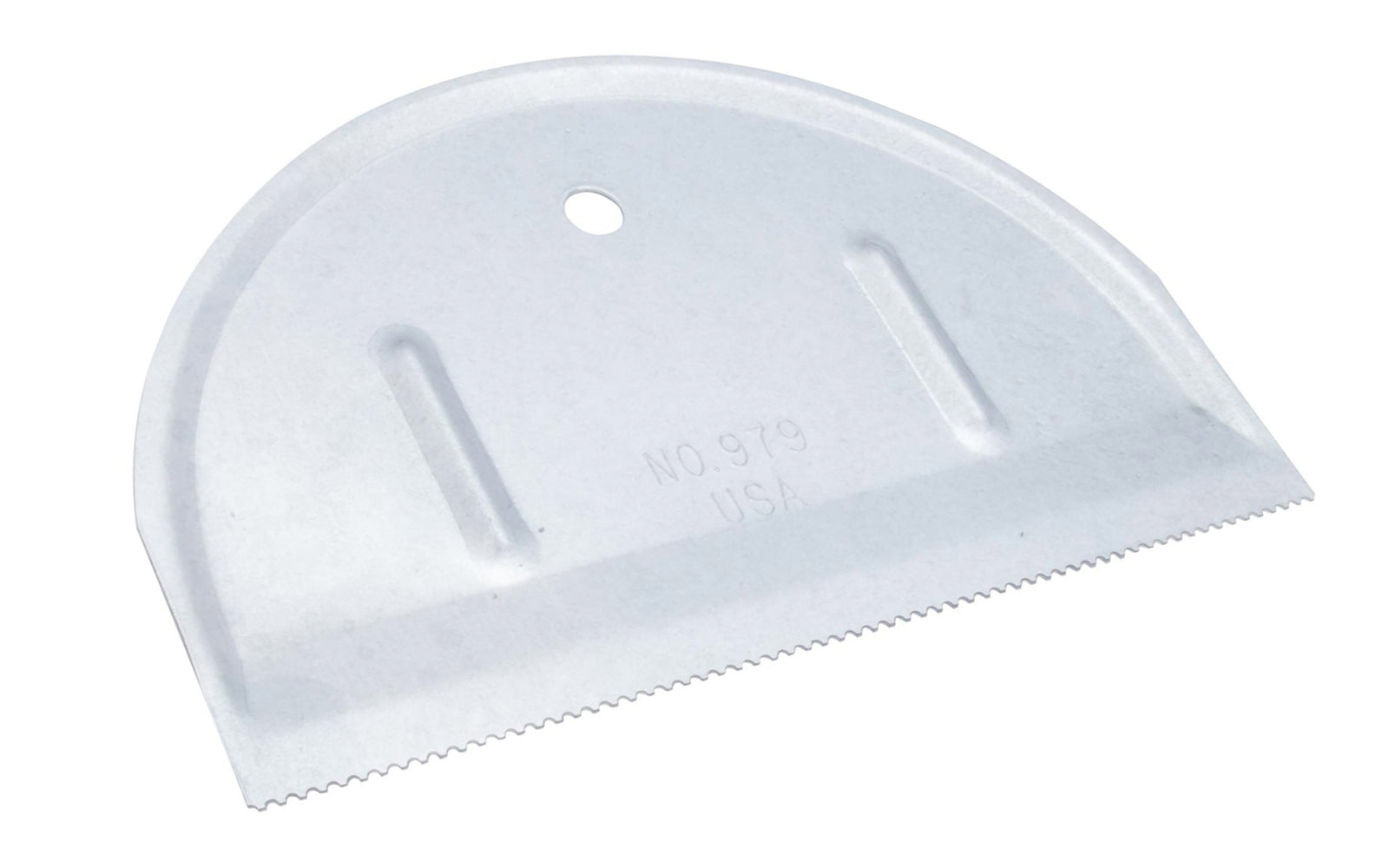 This Marshalltown contractor-grade QLT Notched Spreaders are made of galvanized material to prevent rust. V shaped notched patterns. Made in the USA with Global Materials. X-Notch size: 1/16" size. Y-Notch size: 1/32" size. Z-Notch size: 1/32" size.  Made in USA.