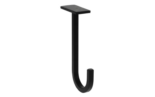 This 5" Long Black Ceiling Hook is designed to hold hanging plants & planter pots. It has a black finish for style & durability. Coated with "Weatherguard" Protection to withstand harsh weather conditions & prevent corrosion. Supports a working load of 50 lbs. National Hardware Model No. N275-510.