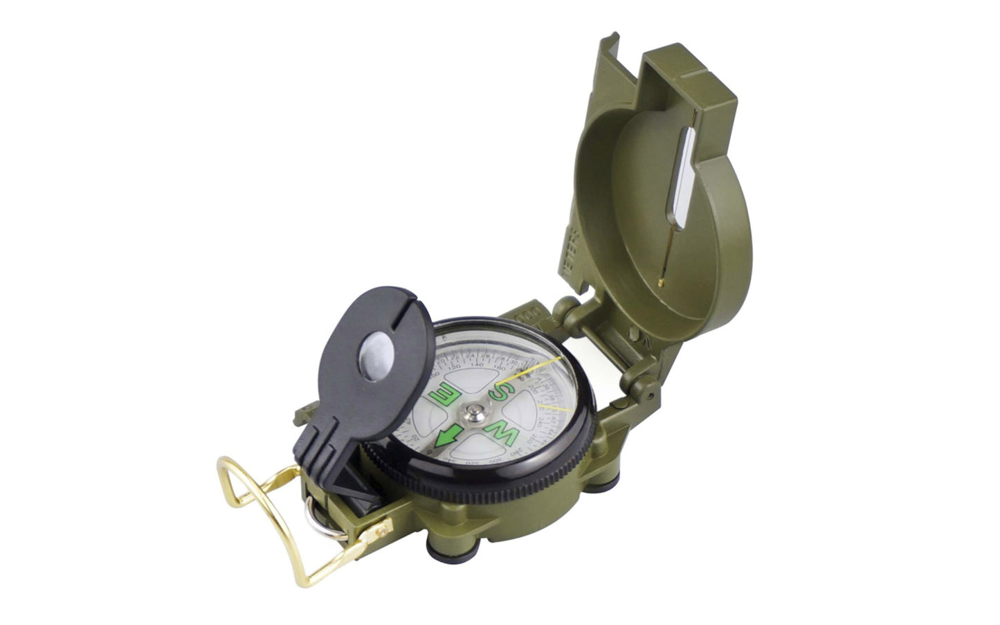 Precision Lensatic Compass with Ruler is good for navigation during camping, hiking, fishing, and various outdoor activities. Made by SE.
