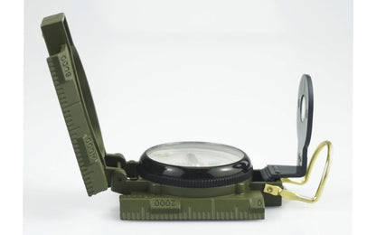 Precision Lensatic Compass with Ruler is good for navigation during camping, hiking, fishing, and various outdoor activities. Made by SE.