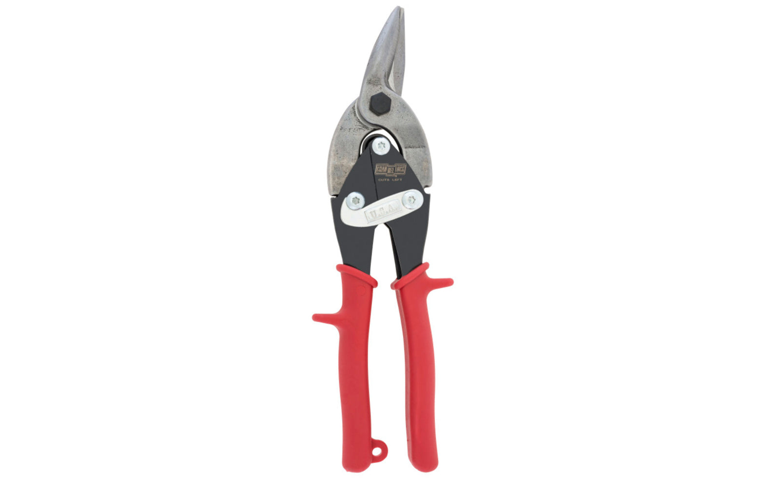 These 10" Channellock Aviation Snips - Left are great for cutting straight & left curves. The blades are forged from molybdenum alloy steel for durability & strength. Channelock Model 610AL.  Made in USA.