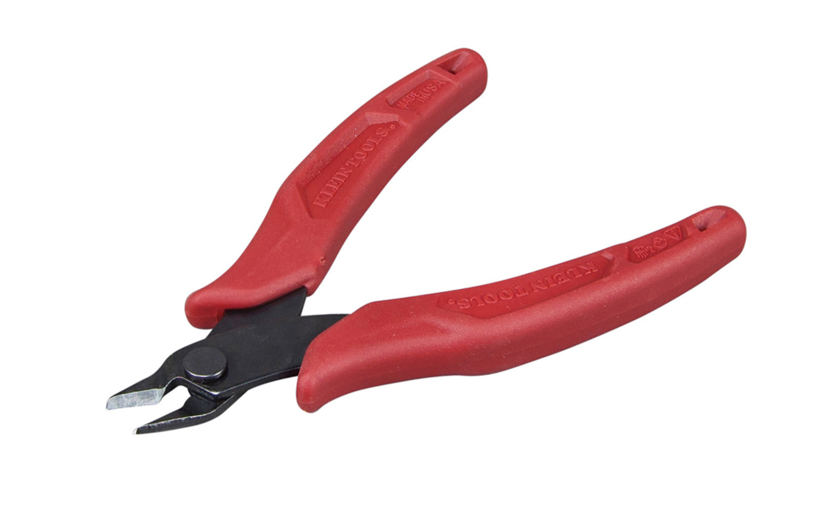 Klein Tools Precision Flush Cutter offers added comfort for cutting applications that demand precision and control. Improved knife design on these pliers snips soft wire up to 16 AWG for a flat, flush cut. Great for cutting small wire, zip ties and other fine material. Model D275-5. 
