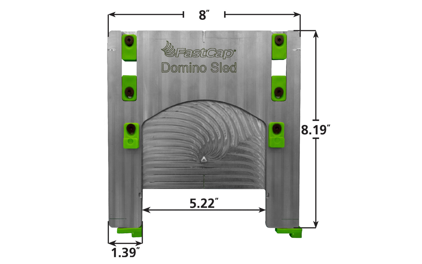 The FastCap "Domino Sled" provides consistent, fast easy, repeatable measurements for cutting joinery holes with a Festool DF 500 Q-set Domino Joiner. Machined from solid aircraft grade aluminum. Made in USA.