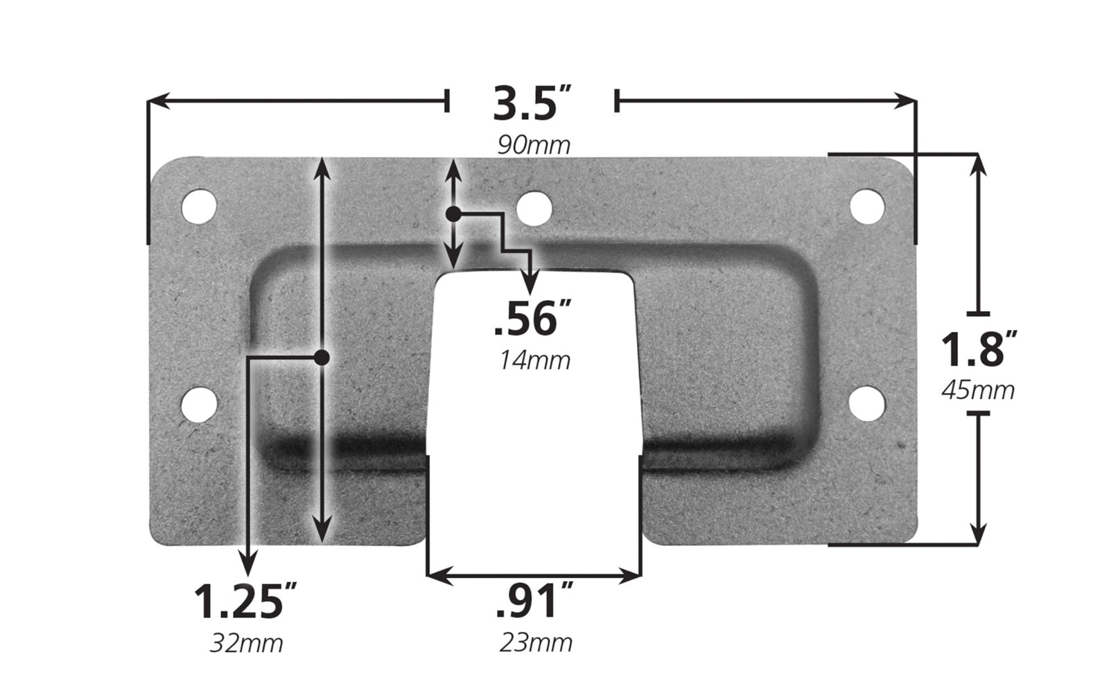 The FastCap Hinge Repair Kit is a help for fixing European style cabinet hinges that have failed or torn out of the hinge cup. Euro Hinge repair plate.