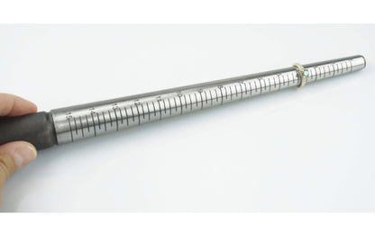 13" Ring Mandrel - Grooved & Marked.