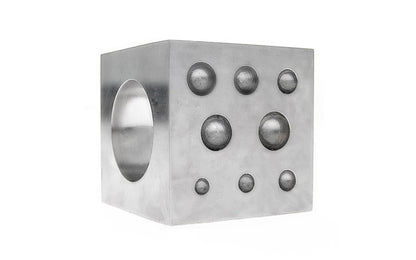 2" x 2" x 2" Steel Dapping Block. This steel dapping block is ideal for use by hobbyists, jewelers, and craftsmen for shaping metals & other materials in jewelry making, metalworking, & other applications. & 2" x 2" x 2" size.