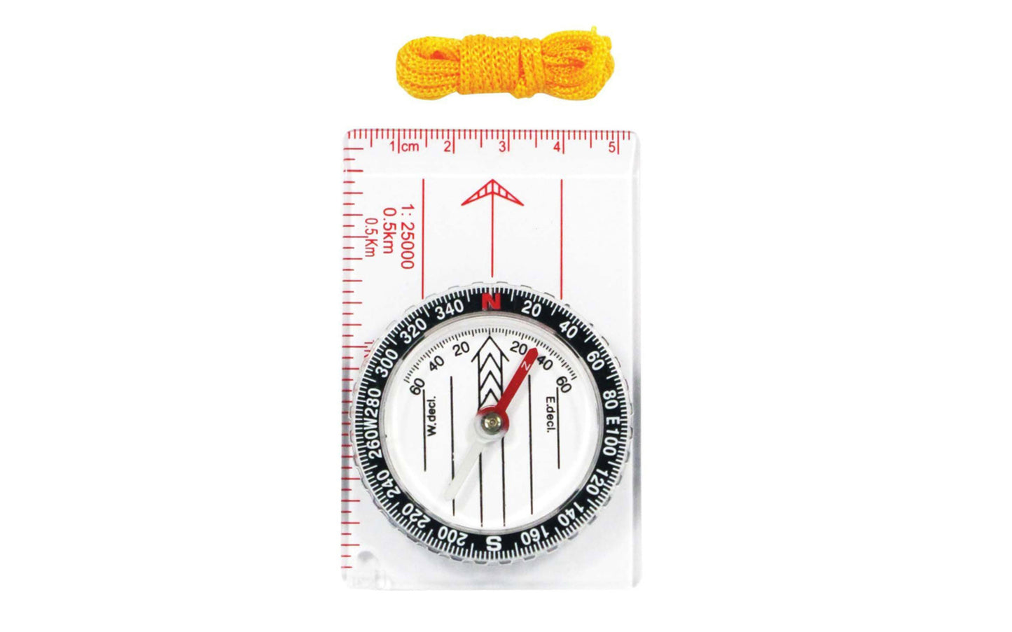 Map Compass with Ruler & Lanyard