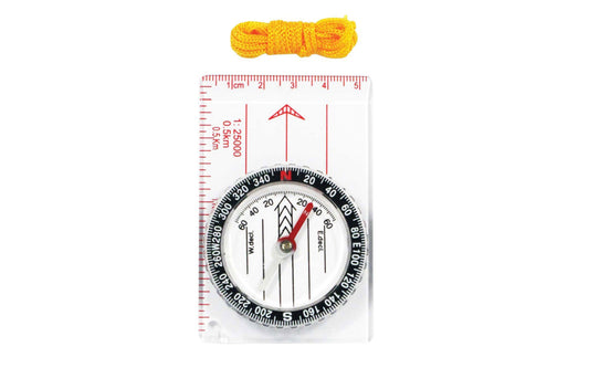 Map Compass with Ruler & Lanyard