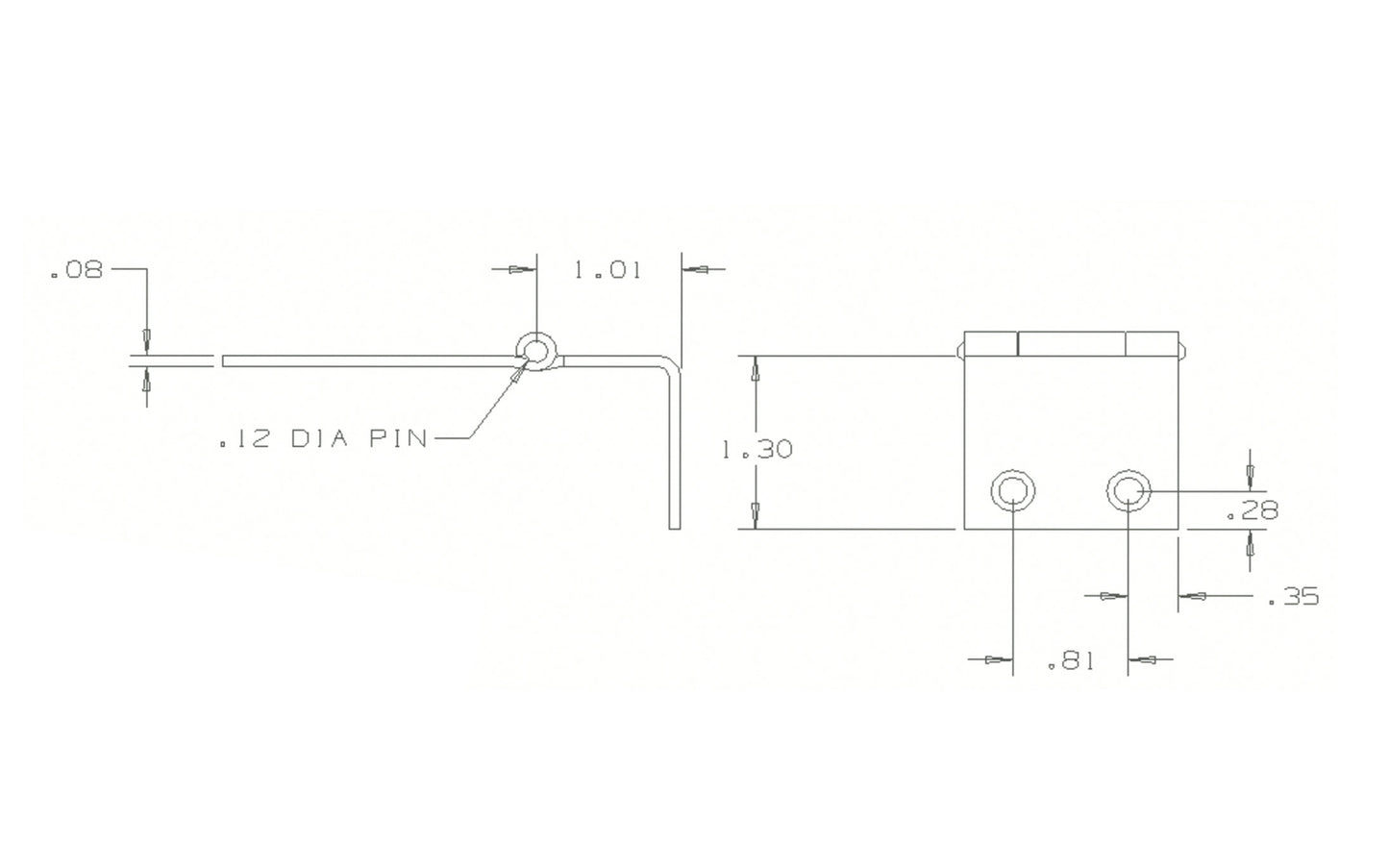 1-1/2" x 3/4" Zinc-Plated Chest Hinges - 2 Pack. Non-removable pin hinges. Sold as a pair of hinges. National Hardware Model No. N147-165. 038613147164