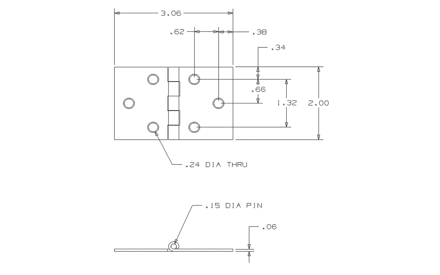 2" x 3-1/16" Solid Brass Hinges ~ 2 Pack. Solid brass hinges are designed for desks, small boxes, jewelry boxes, small lightweight cabinet doors, craft projects. Solid brass material with a bright brass finish. Surface mount. Non-removable pin. Pair of desk hinges. National Hardware Model No. N211-888. 