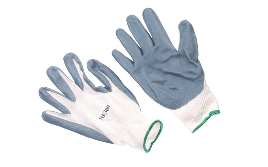 Nitrile Foam Dipped Gloves. Designed for use in industries that require a high degree of dexterity & sensitivity, such as handling small oily parts, sanitation, automotive components.