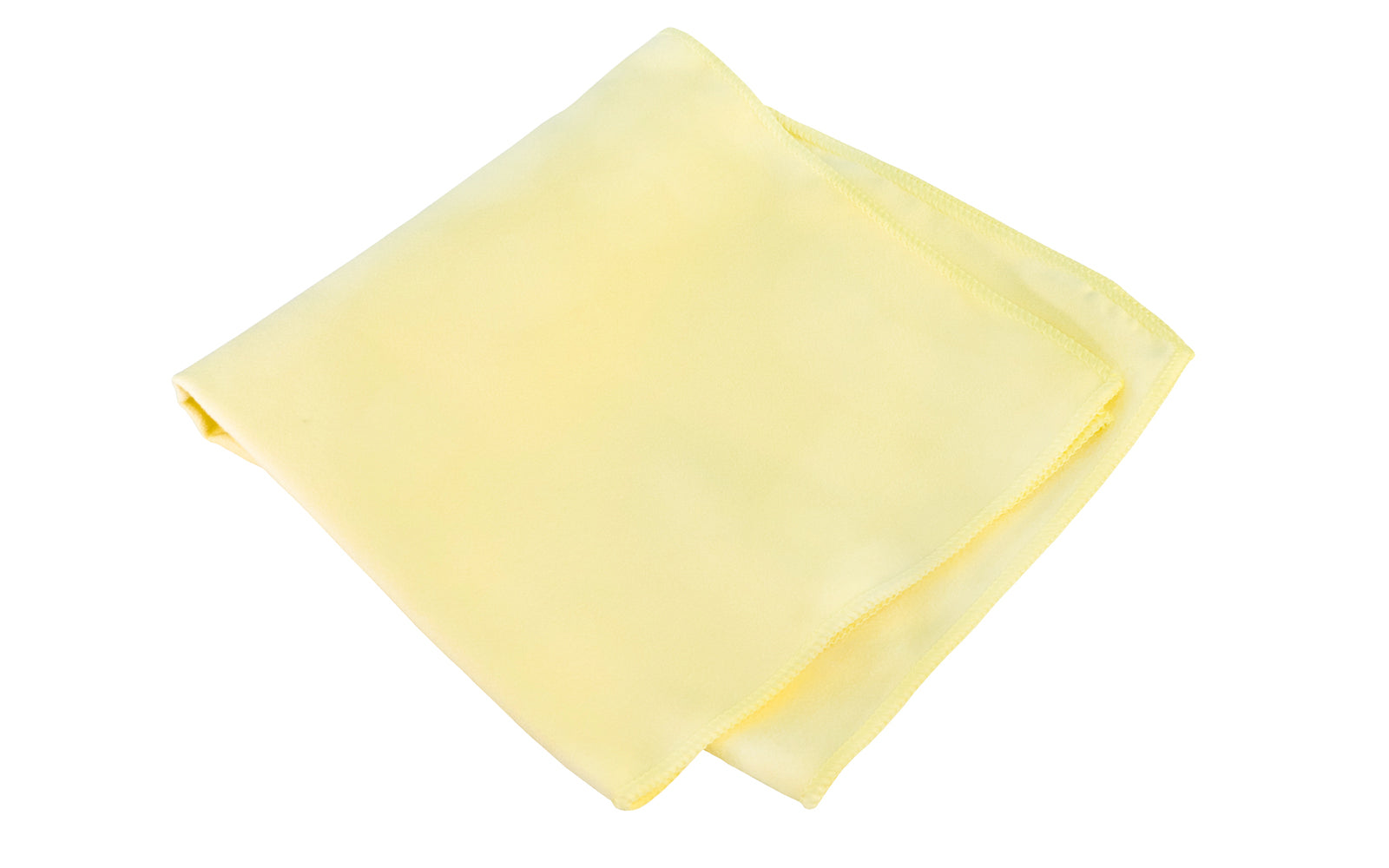 Norton 16" x 16" Micro Fiber Polishing Cloth - Yellow. Attracts & traps smallest particles - Hypo allergenic. Washable & reusable. 70% polyester / 30% polyamide.   Made by Norton Abrasives, St. Gobain. Model No. 05301.