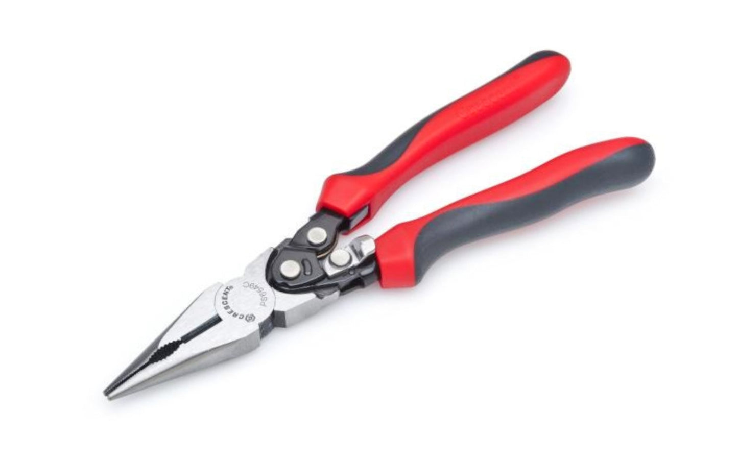 Crescent 9" Compound Action Long Nose Pliers. Increase your gripping power by 50% with the compound-leverage design of these Crescent Pro-Series 9" Pliers. The chrome vanadium steel construction of these pliers gives them increased durability, and the co-molded grips give the user added comfort and control. 