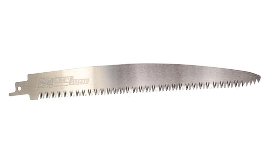  Replacement 210 mm reciprocating Japanese saw blade designed for woodworking / dry wood. Fits standard reciprocating saws. Recip saw blade made by Z saw. Made in Japan. Made by Z saw. Made in Japan. Japanese recip saw blade for wood sawing.