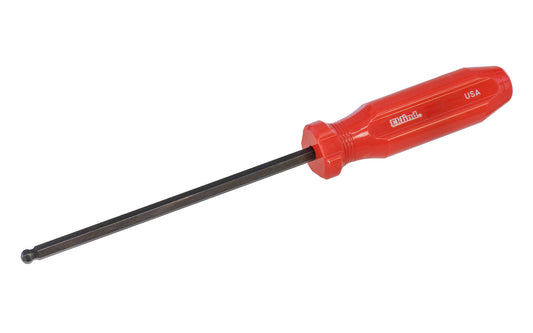 This quality Eklind SAE Ball Hex Screwdriver is manufactured using the finest quality alloy steel. Available in 3/32", 7/64", 1/8", 9/64", 5/32", 3/16", 7/32", & 1/4" sizes. Hardened, tempered & finished with Eklind black finish to resist rust. Ball-Hex Screwdriver. Made in USA.