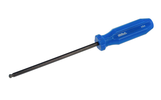 This quality Eklind Metric Ball Hex Screwdriver is manufactured using the finest quality alloy steel. Available in 2 mm, 2.5 mm, 3 mm, 4 mm, 5 mm, 6 mm, 8 mm, & 10 mm sizes. Hardened, tempered & finished with Eklind black finish to resist rust. Ball-Hex Screwdriver. Made in USA.