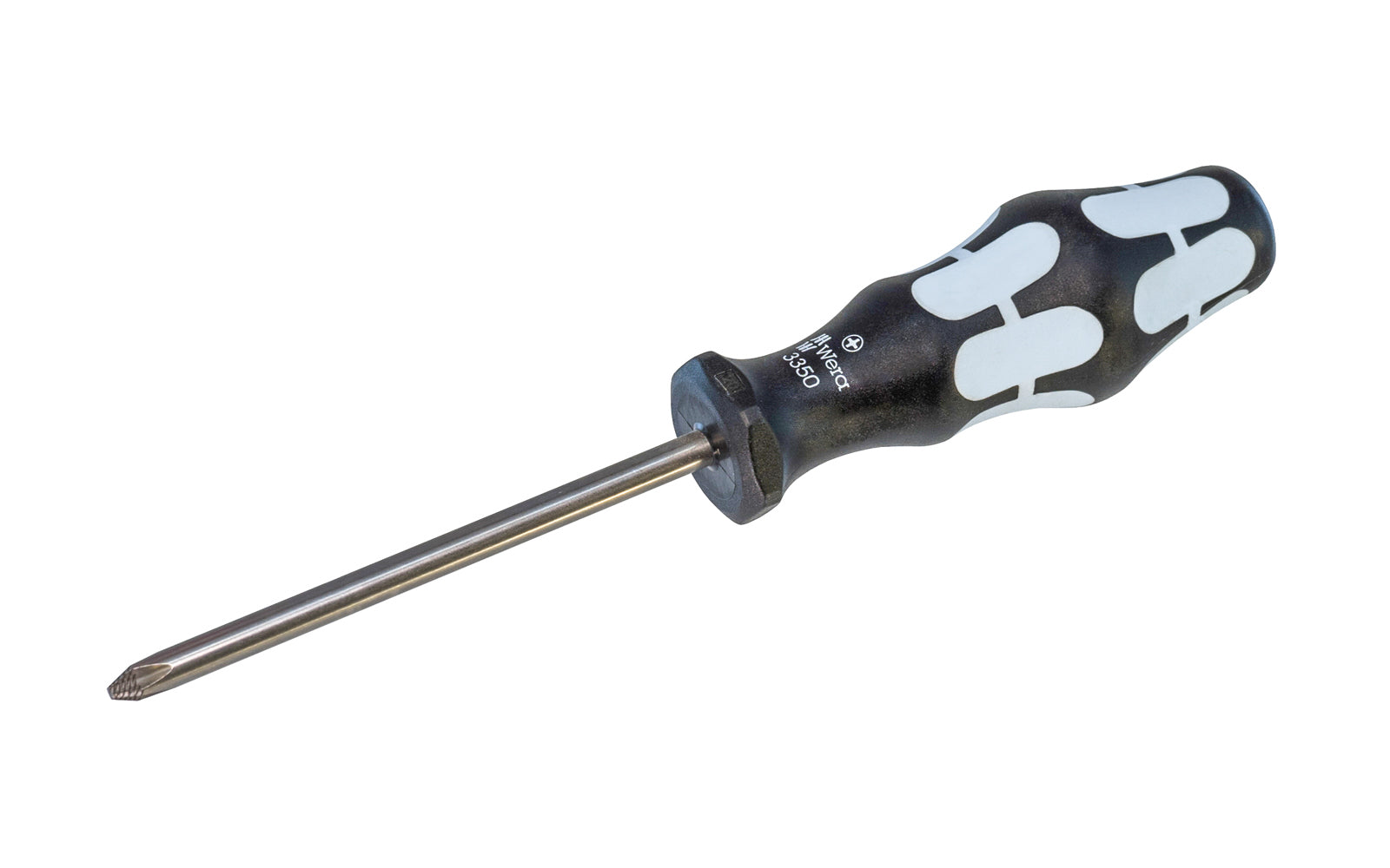 High quality Wera Stainless Phillips Screwdriver. Multi-component Kraftform Plus handle for pleasant, ergonomic working. Available in #0 Phillips x 60 mm length, & #1 Phillips x 80 mm length, & #2 Phillips x 100 mm length, & #3 Phillips x 150 mm length. Kraftform 3350PH Series. Philips screwdriver. Non-roll handle.