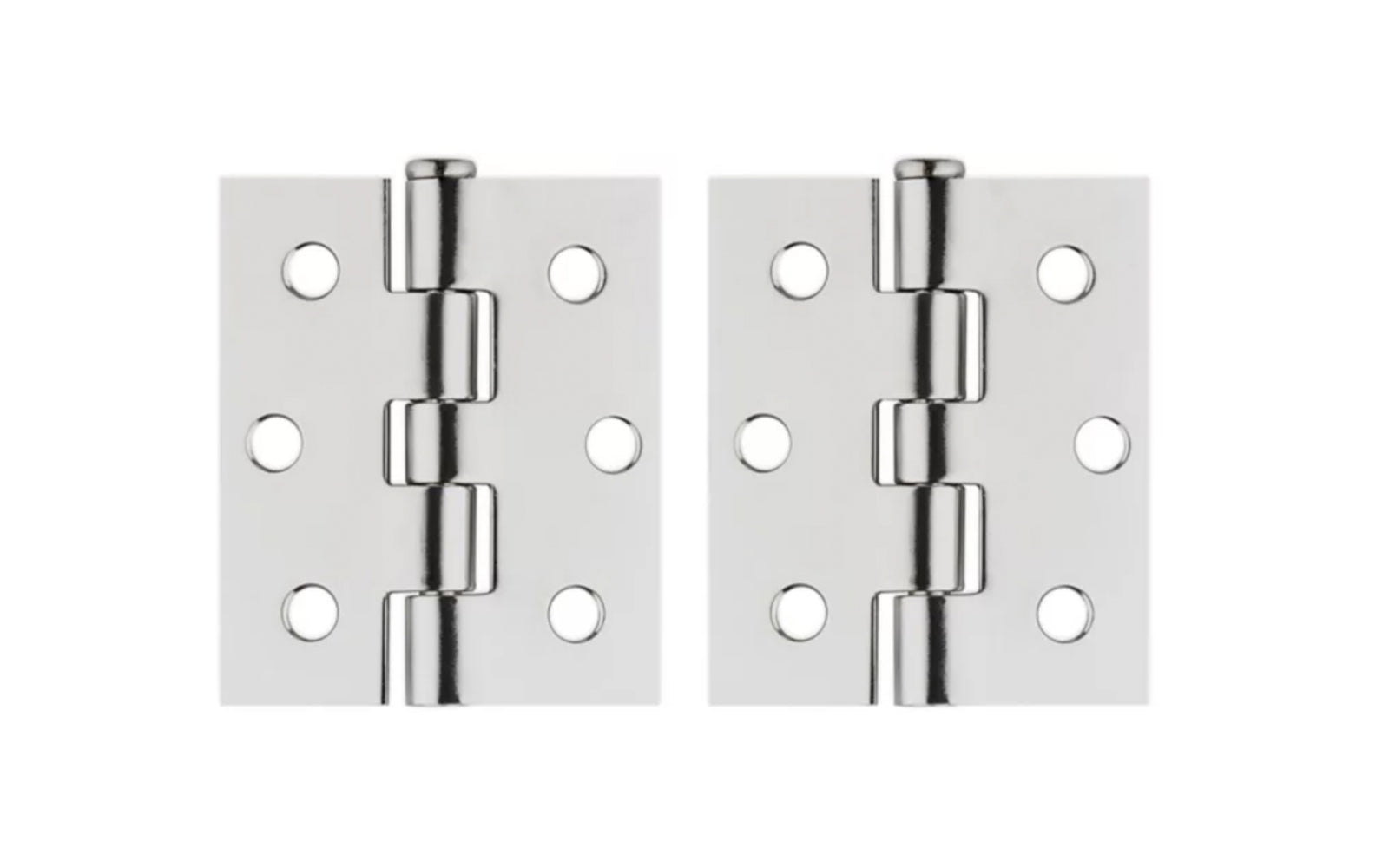 These 3" x 2-1/2" Screen / Storm Door Hinges are designed for use on light screen doors. Sold as two hinges in pack. National Hardware Model No. N185-701. 886780033762