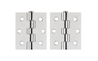 These 3" x 2-1/2" Screen / Storm Door Hinges are designed for use on light screen doors. Sold as two hinges in pack. National Hardware Model No. N185-701. 886780033762