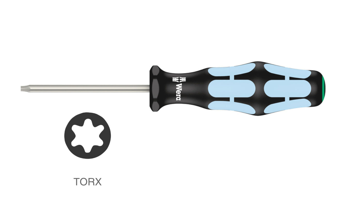 High quality Kraftform Plus Torx screwdriver made out of stainless steel by Wera Tools. Available in T10 Torx, T15 Torx, T20 Torx, & T25 Torx sizes. They can be used for industrial application without hesitation - Series 3367 - Non-roll Hexagonal handle.