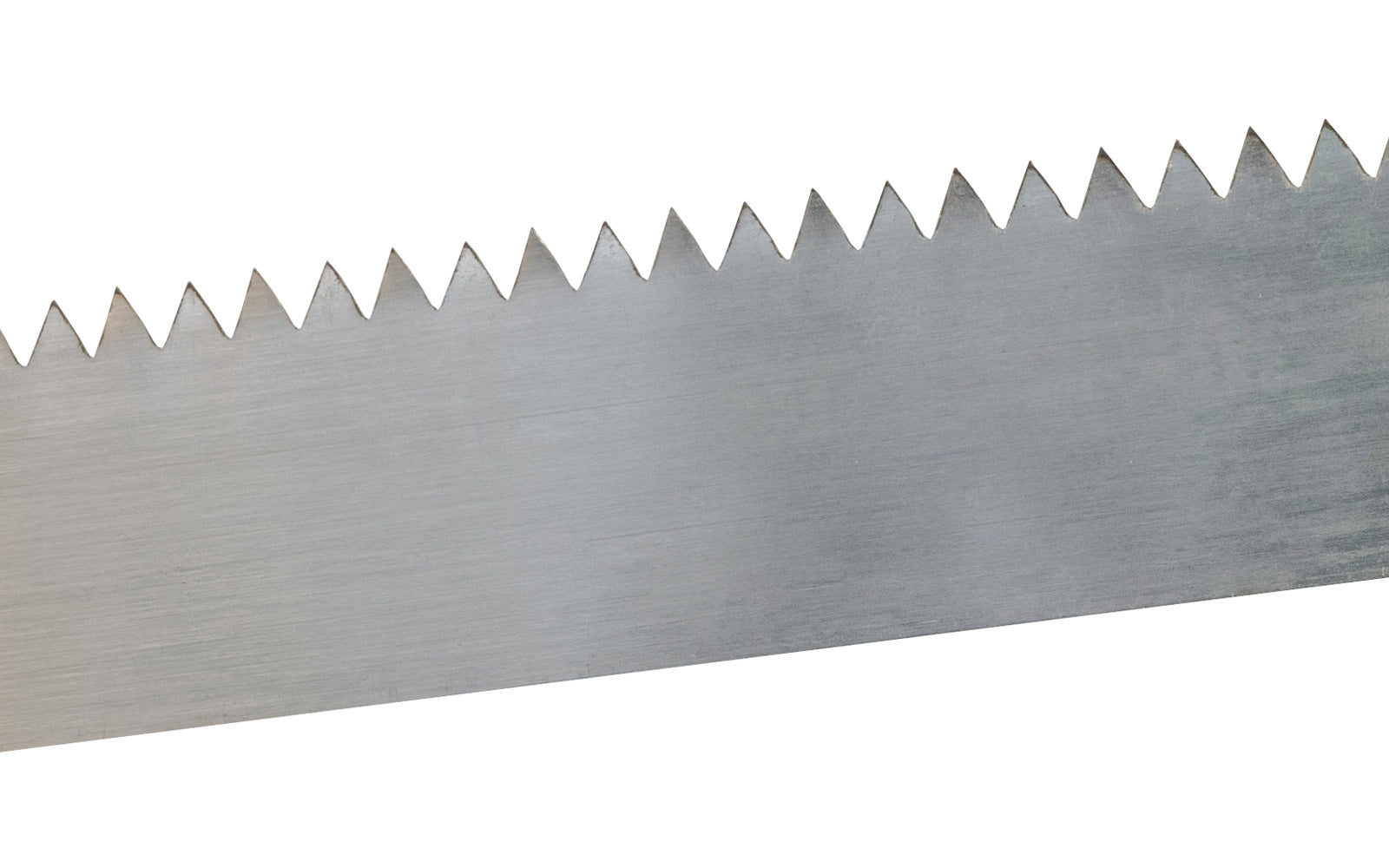 Ulmia Frame Saw Blade 5-1/2 TPI 600 mm Blade. A replacement saw blade made by Ulmia in Germany. Large saw teeth with slight push-to-cut orientation for coarser cuts. For cutting boards, square edged timber, round wood & firewood. Replacement blade for Ulmia web saw. Made in Germany.