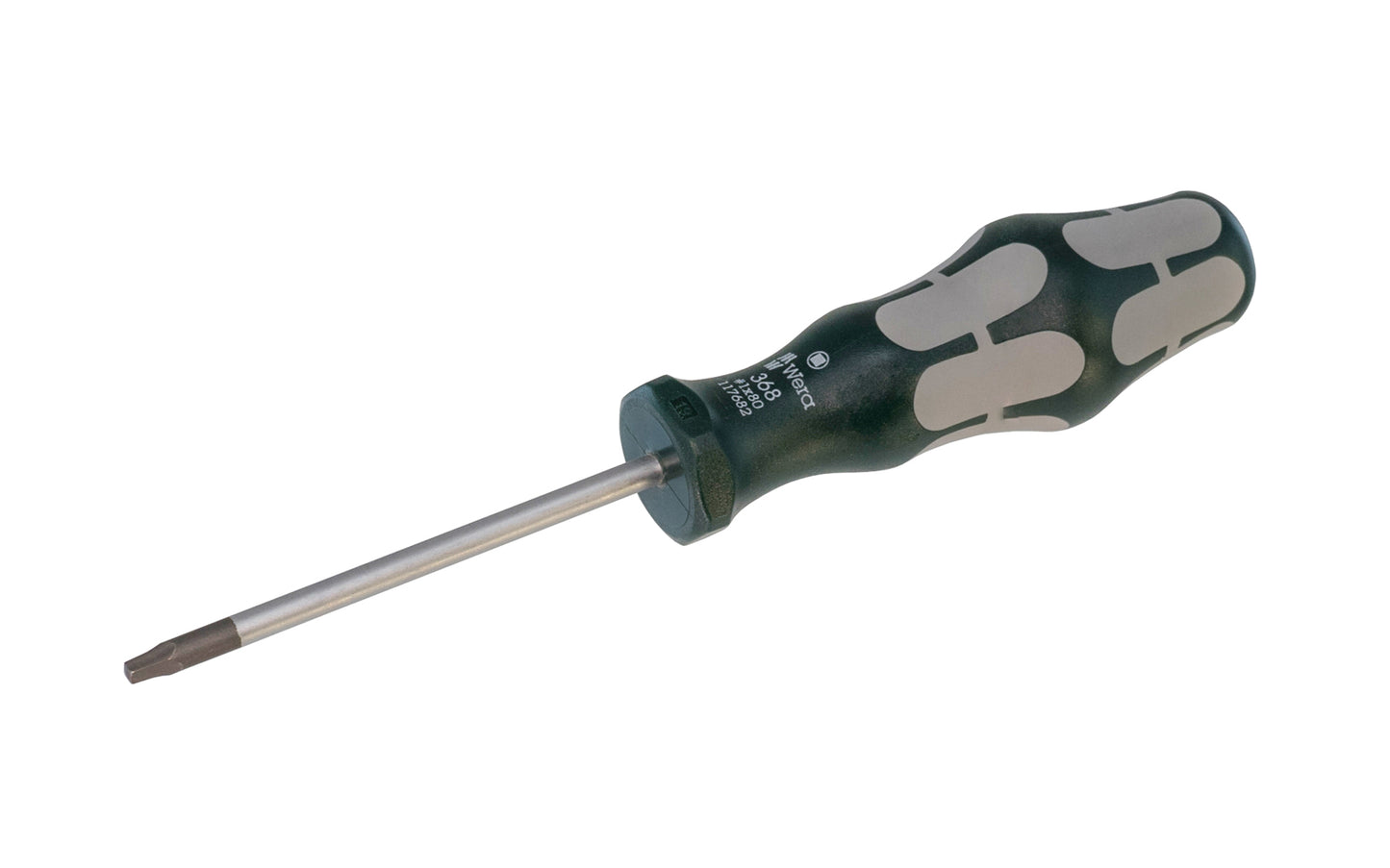 High quality Wera No. 1 Square Drive Screwdriver. Multi-component Kraftform Plus handle for pleasant, ergonomic working. Available in #1 Square Drive x 80 mm blade length. Kraftform 368 Series. SQ drive screwdriver. Non-roll Hexagonal handle. Model 117682.