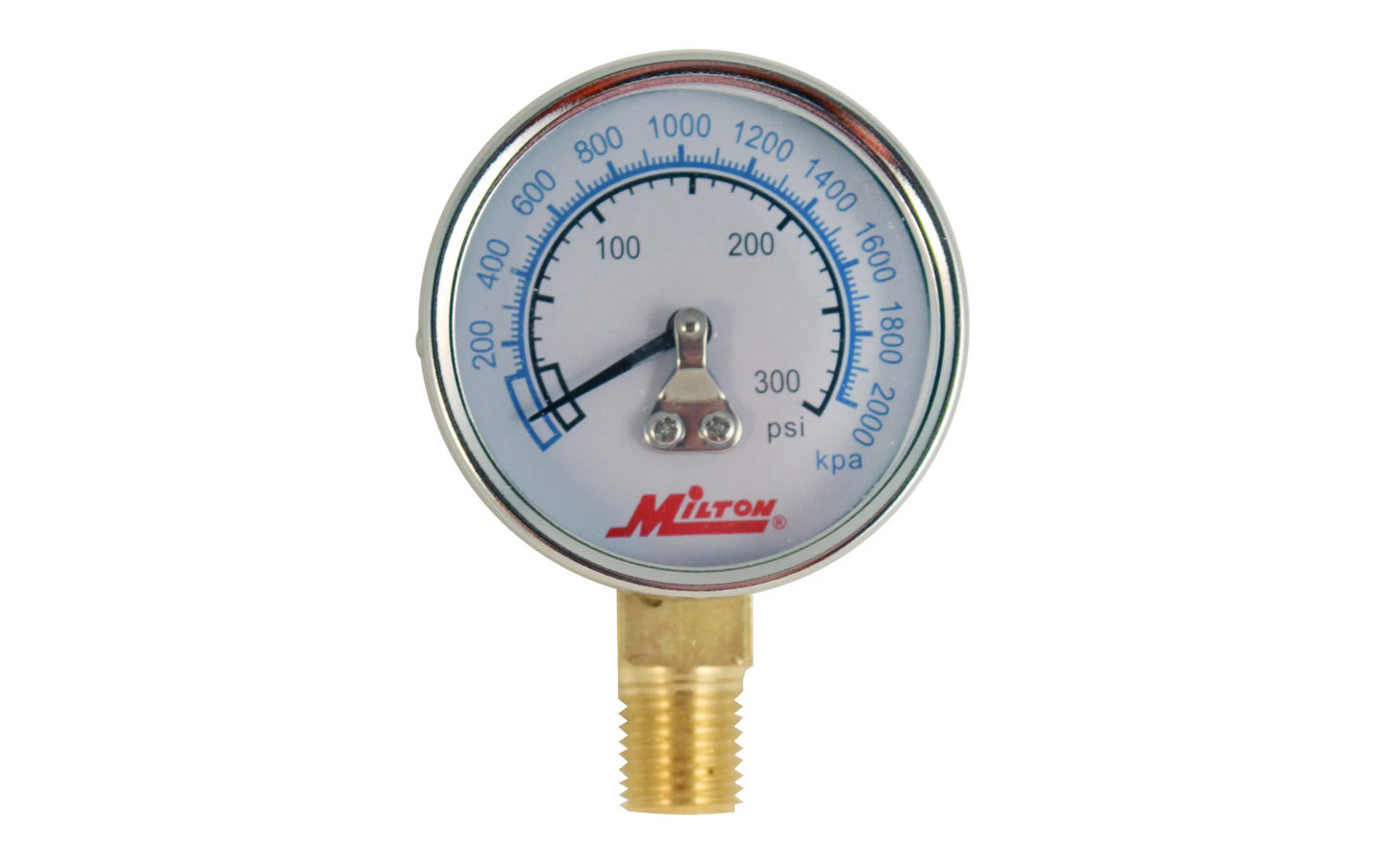 Milton 1/4" NPT Pressure Dial Gage - 1195