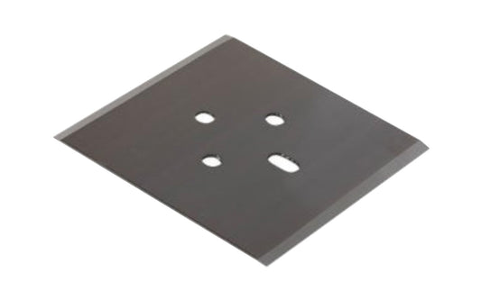 Best Look 4" Replacement Scraper Blade. The carbon steel replacement blade is ground to be super sharp. Made of blue steel in 4" width. Made by Best Look.  Made in USA.