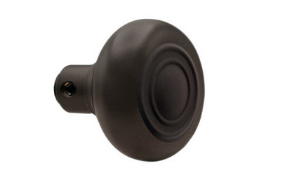 Single Classic Brass Circle-Ring Design Doorknob. Quality hollow core wrought brass doorknob with an attractive circle-ring design. Reproduction Brass Door Knob. Traditional Threaded Brass Knobs. Oil Rubbed Bronze Finish.
