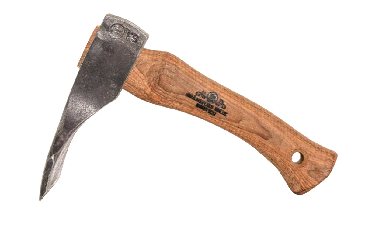 Made in Sweden · Gränsfors Bruk Small Straight Hand Adze No. 476-80 Model ~ 2-3/16" cutting edge (80 mm). Made of high carbon Swedish steel ~ Hand-forged adze.