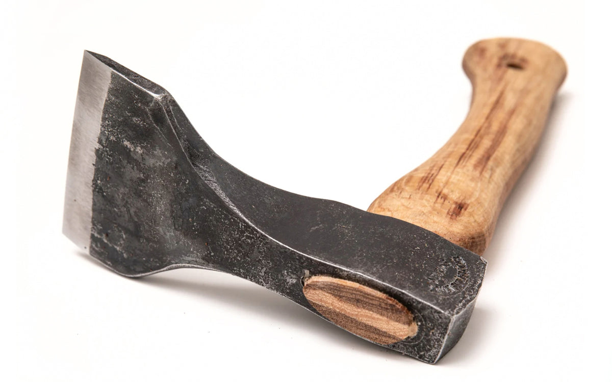 Made in Sweden · Gränsfors Bruk Small Straight Hand Adze No. 476-80 Model ~ 2-3/16" cutting edge (80 mm). Made of high carbon Swedish steel ~ Hand-forged adze.