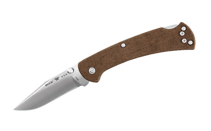 Buck Knives 112 Slim Ranger Pro Folding Knife - Brown Handle. An EDC knife based on an American classic, the 112 Folding Ranger, the 112 Slim Ranger possesses the same traditional features but sports a more modern look. Model 0112BRS6-B. 033753149764. 112 Slim Pro Knife