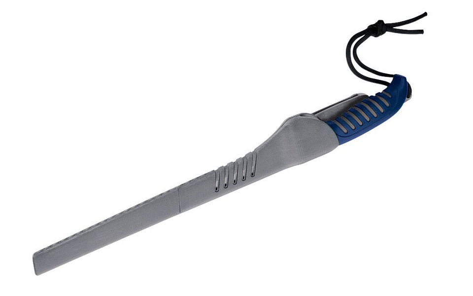 This Buck Knives 225 Silver Creek Fillet Knife has a titanium coated blade & is designed for added flexibility & corrosion resistance, a rubberized anti-slip grip & a stainless steel safety guard. Long size fillet knife. 9-5/8