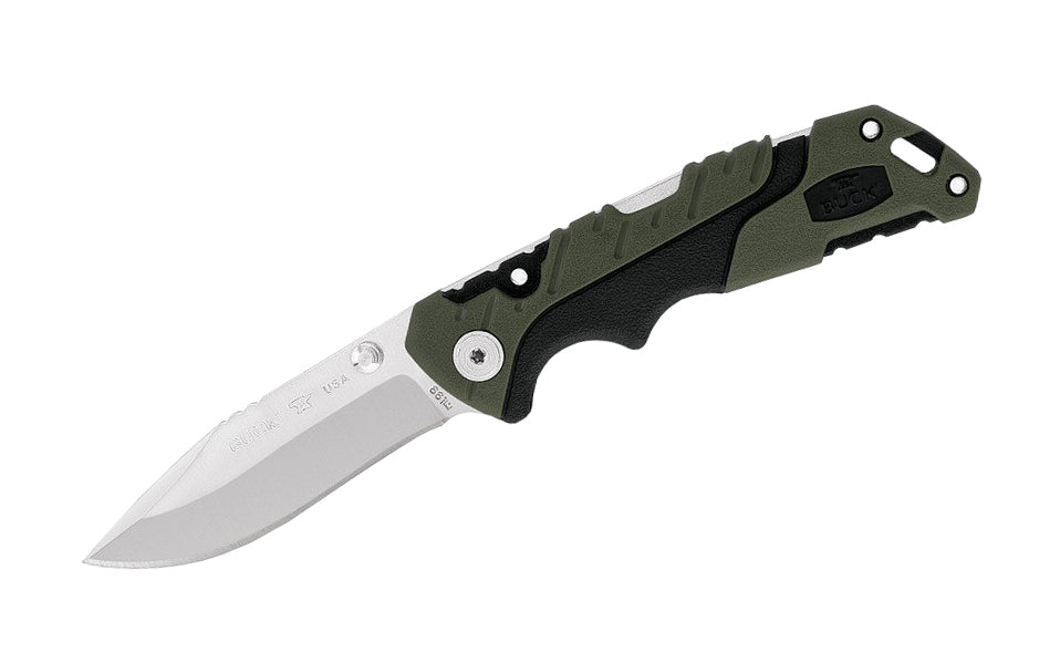 Buck Knives 661 Pursuit, Small Folding Knife - Green