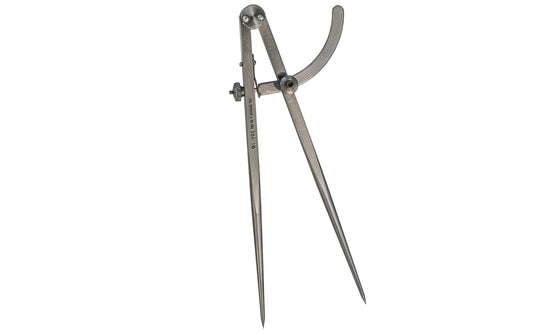 CS Osborne Wing Divider - Solid Steel ~ 10" Size - Model No. 106-10 ~ The points are hardened & every care is taken with the thread of the screws which hold the legs in position on the wings ~ Tempered Springs