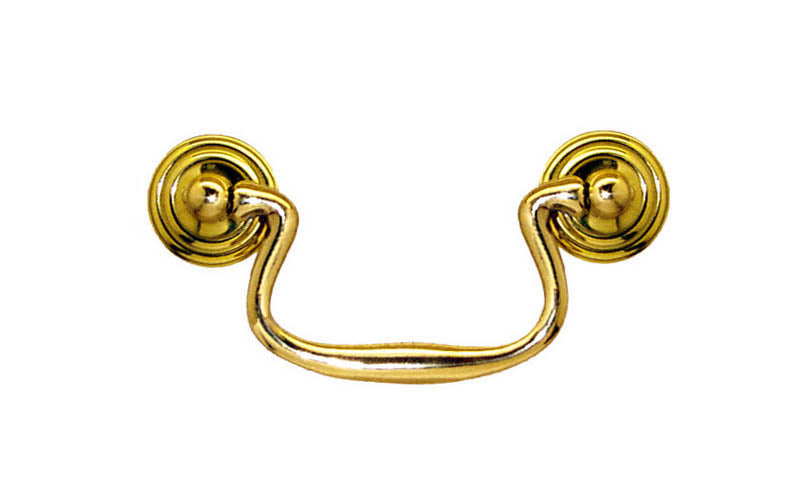 Solid Brass Colonial-Style Drop Pull ~ 3