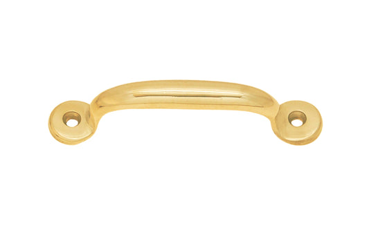 Vintage-style Hardware · Classic Solid Brass Handle Pull ~ 3" On Centers. Authentic reproduction hardware. solid brass kitchen cabinet pull. Drawer pull handle. Authentic reproduction hardware. Utility pull. Unlacquered Brass (will patina naturally over time). 3" center to center pull