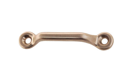 Small Solid Brass Handle ~ 2-3/8" On Centers ~ Brushed Nickel Finish