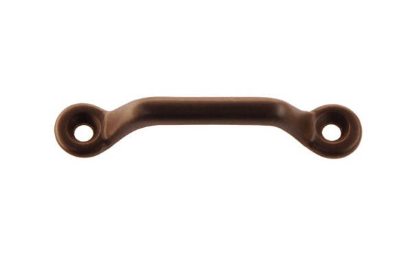 Small Solid Brass Handle ~ 2-3/8" On Centers ~ Oil Rubbed Bronze Finish