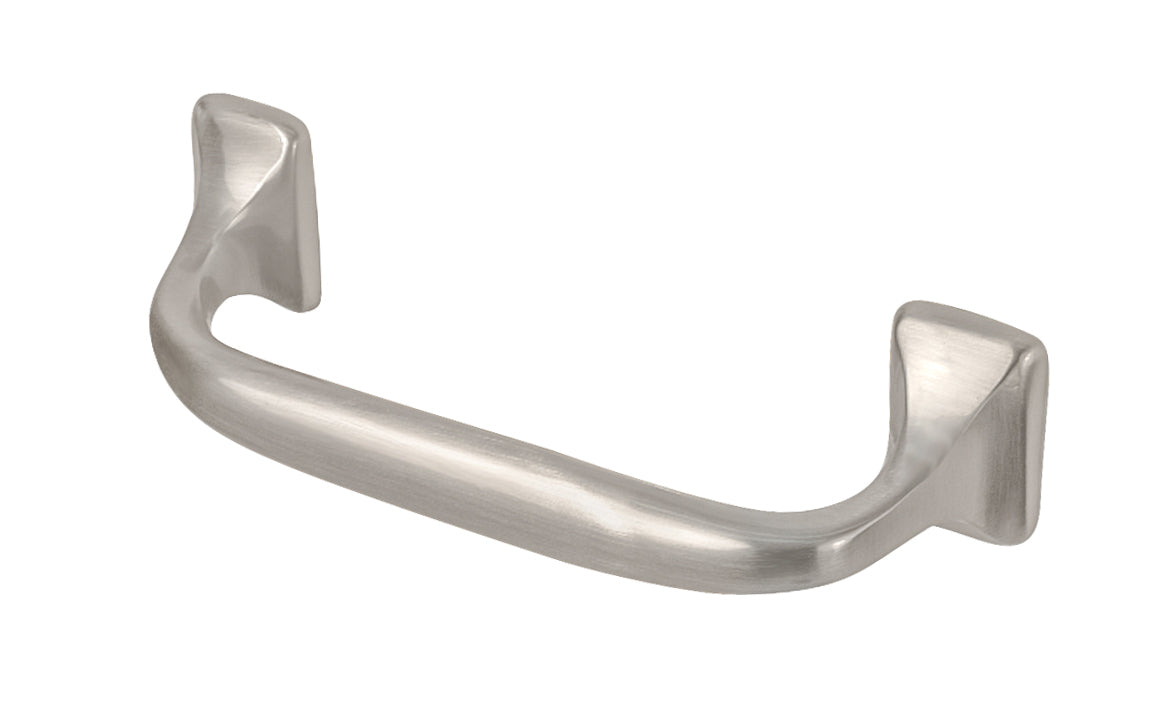 Single Offset Pull Classic Offset Solid Brass Pull ~ 3-1/2